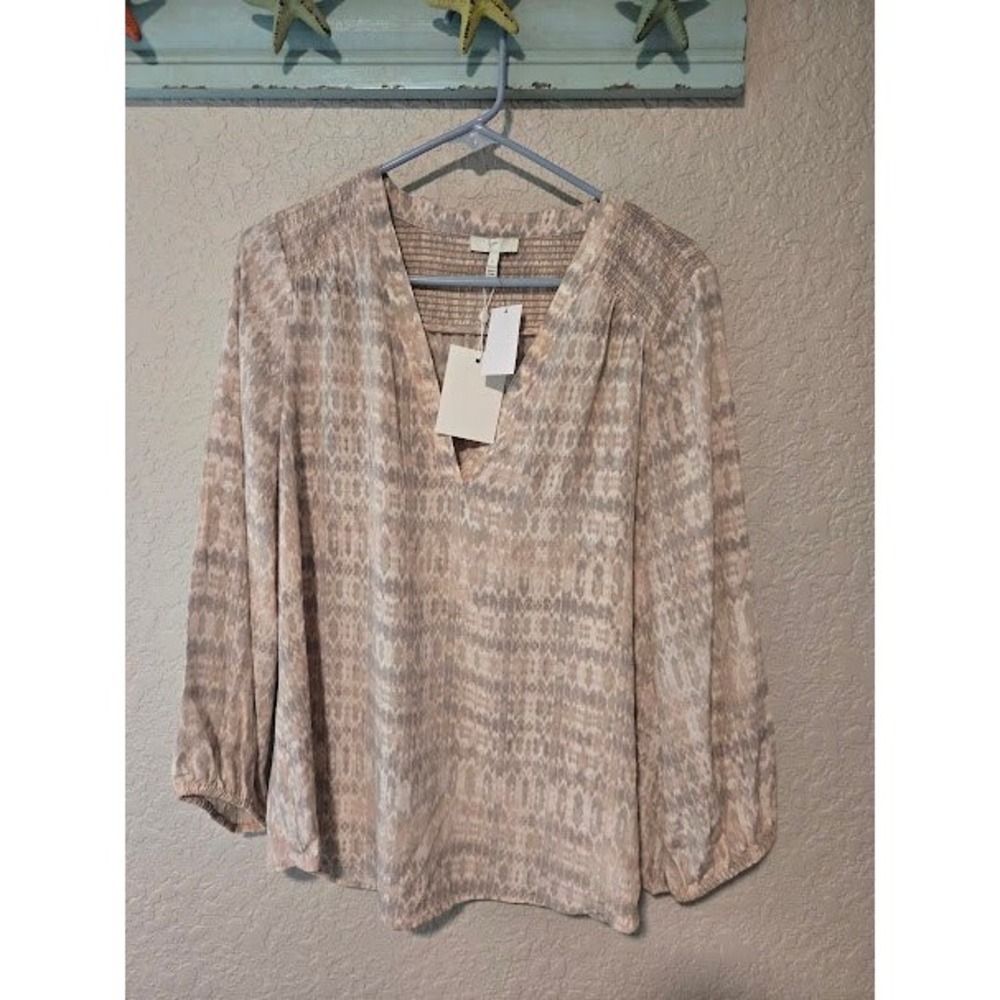 Joie Printed Silk Blouse NWT!